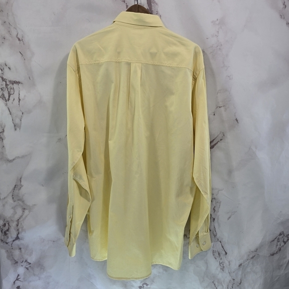 Cinch Shirt Mens Medium Bright Banana Yellow Button Down Long Sleeve Western - Picture 5 of 10